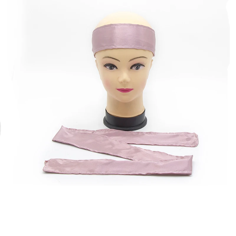 Бесцветный атласный шарф 10 шт. необработанные повязки на голову для наращивания