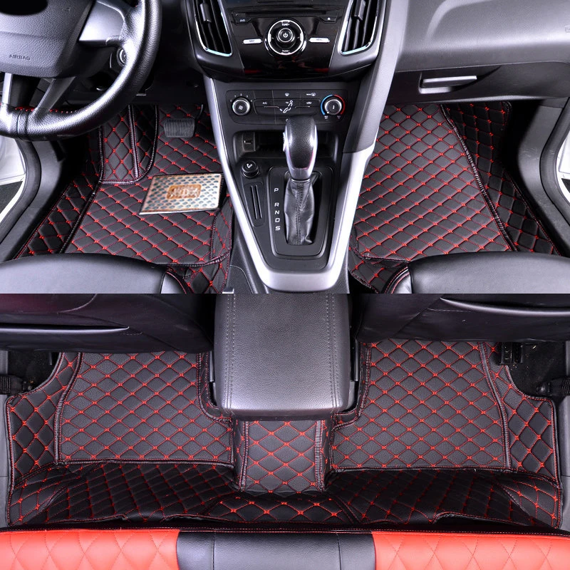 Подходит только для 7 сидений! 1 комплект кожаный коврик салона автомобиля Ford EVEREST