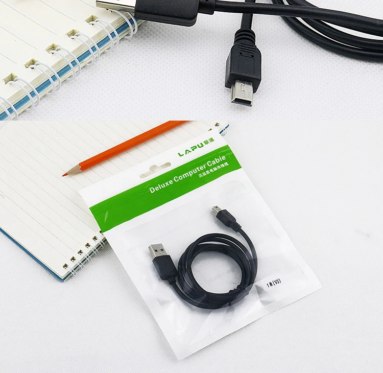 USB 2,0 A штекер для мини-usb V3 5 PIN 5 P кабель для зарядки и синхронизации данных для цифровых камер MP3 MP4