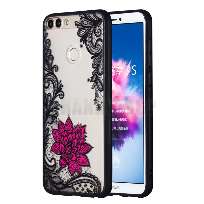 Кружевной чехол для huawei P Smart P20 P10 плюс P9 P8 Lite 2017 Y5 Y6 Y7 Prime Y9 2018 Honor 7A 7C Pro 7X8 9 10 Nova 2i 3E