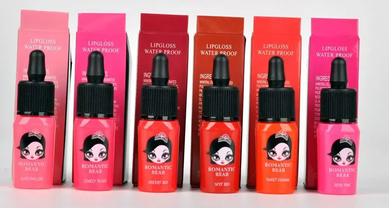 Романтический медведь блеск для губ косметика поставляется в розничной