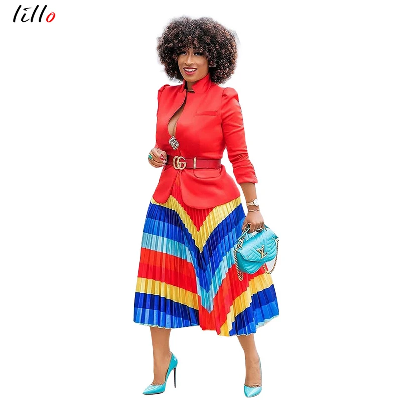 Женская плиссированная юбка Tide повседневная офисная с принтом граффити