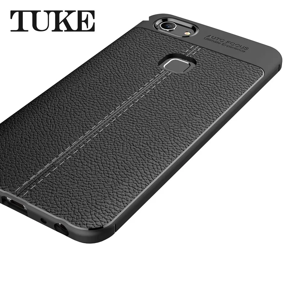 Case For Vivo Y83 Domestic Version (No Fingerprint) Soft Litchi TPU Rugged Anti-brust Protective Cover |