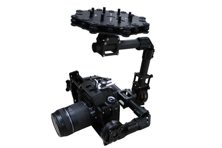 Бесщеточным двигателем воздушного PTZ Gimbal из углеволокна с комбинированный комплект системы кодирования Alexmos 3xis 8bit 32-битный контроллер w/3 шт. BGM5208-200-12 мотор для DSLR Камера