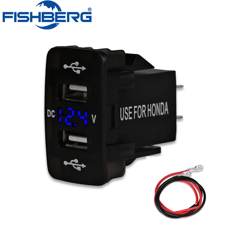 Автомобильное 4.2A двойное USB светодиодное зарядное устройство гнездо Напряжение