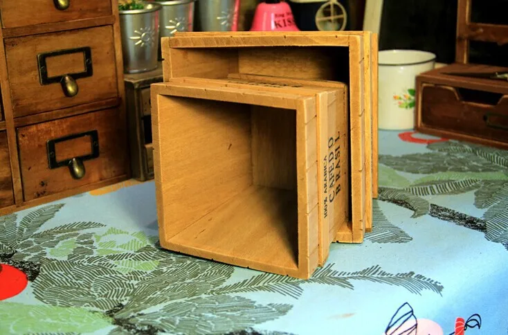 Новинка 2 шт. забавная 100% ель деревянная ваза цветочный горшок коробка забор