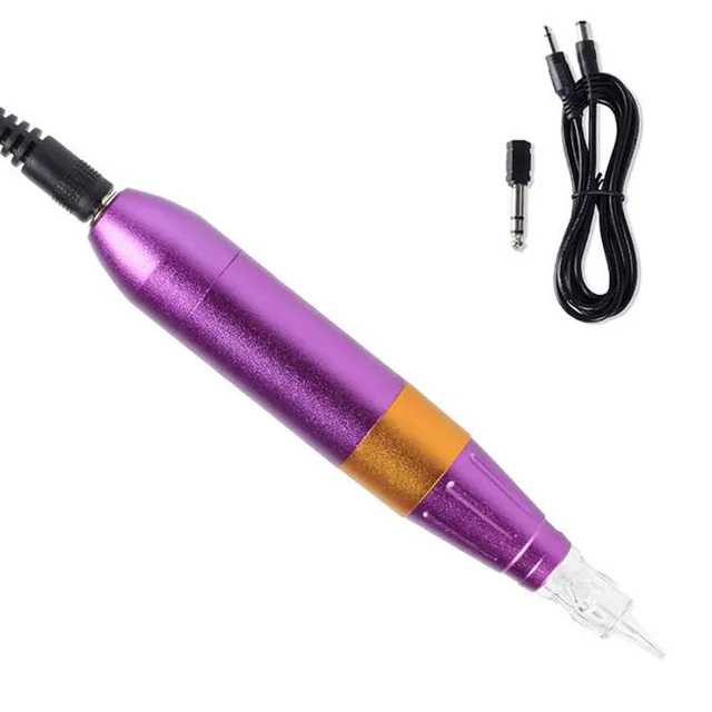 Purple SOLONG новейшая Татуировка высокого качества Перманентный макияж бровей Татуировка ручка роторная татуировка машина татуировки пистолеты - Цвет: Purple