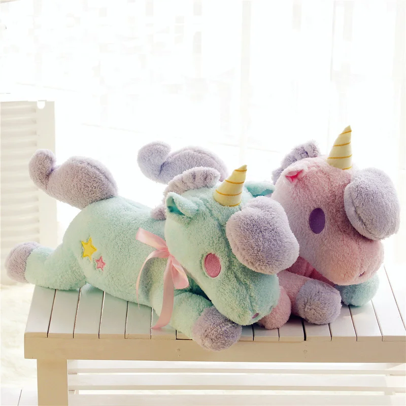 55 см kawaii Большой размер единорог плюшевые игрушки бумажное полотенце детские