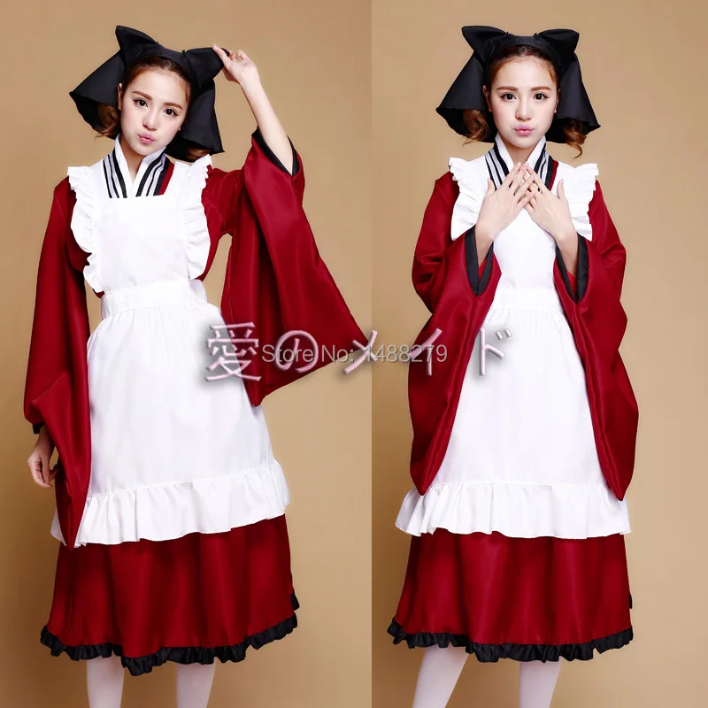 

New Gugure! Kokkuri-san Tama Cosplay Costume Uniform Clothes Lolita Dress Maid Dress Halloween Costumes for Women