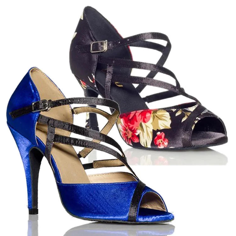 Hot-selling!!! Colorful Satin Women's Classical Heel High Heels Latin Dance Shoes Legend Salsa | Спорт и развлечения