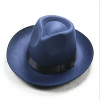 adult woolen hats for men and women female solid color summer and autumn hat felt woolen cap 2mz37