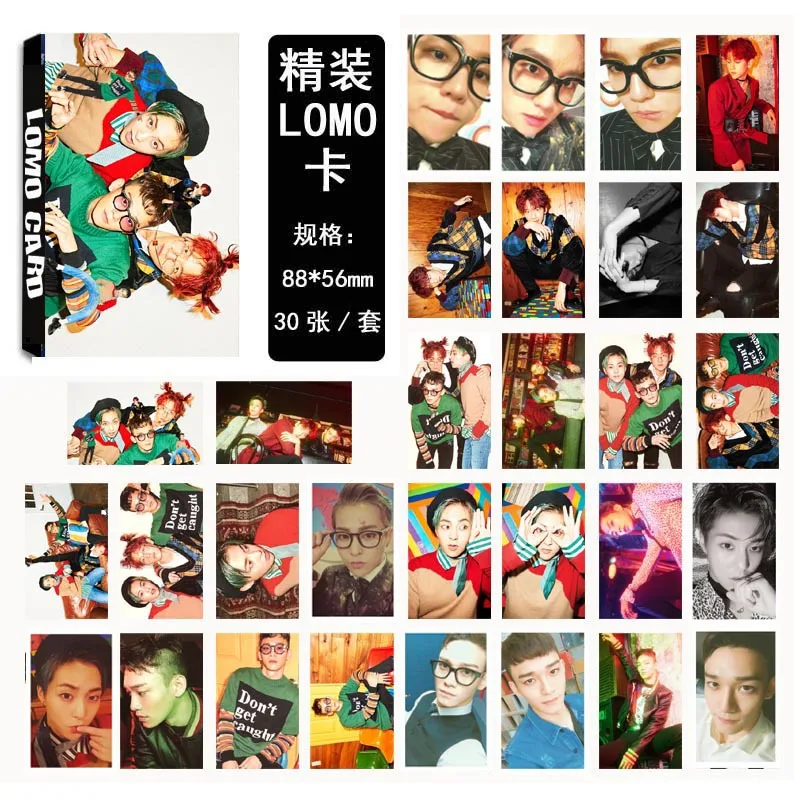 KPOP Fan EXO K M EX'ACT MONSTER LUCKY ONE альбом с маленькой картой фото карта k pop exo lomo пикторная