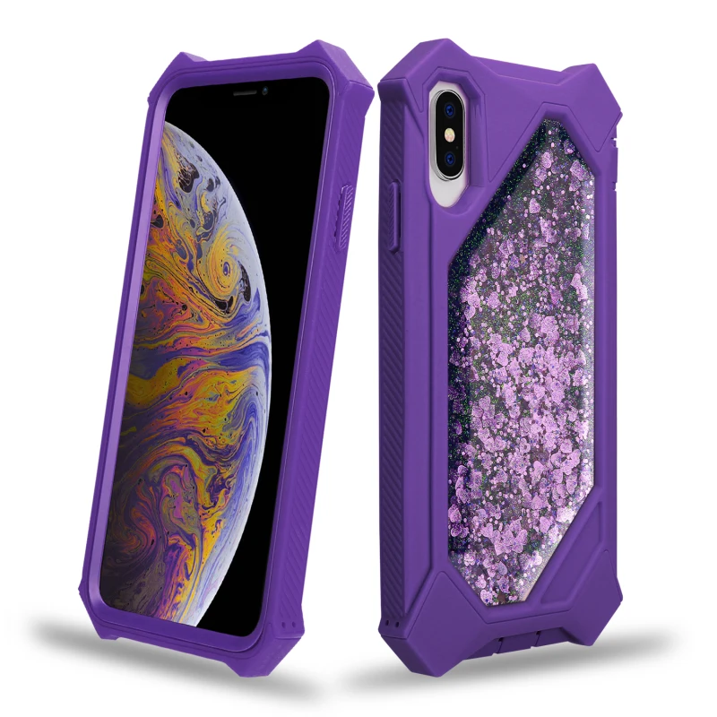 Грандевер зыбучий песок чехол для iPhone 7 Xs Max 6 8 Plus жесткий iphone X XR Блестящий с