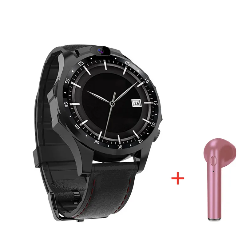Смарт-часы V9 с Bluetooth, ОС Android 7,1, 3 ГБ+ 32 Гб ПЗУ, 4G, Wi-Fi, gps, сердечный ритм, умные часы, поддержка SIM, голосовое управление, Google play - Цвет: black BT earphone