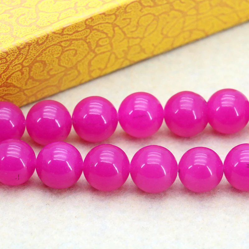 Горячие 12 мм Халцедон Цвета красной розы круглые камни свободные бусы 15 &quotМодные