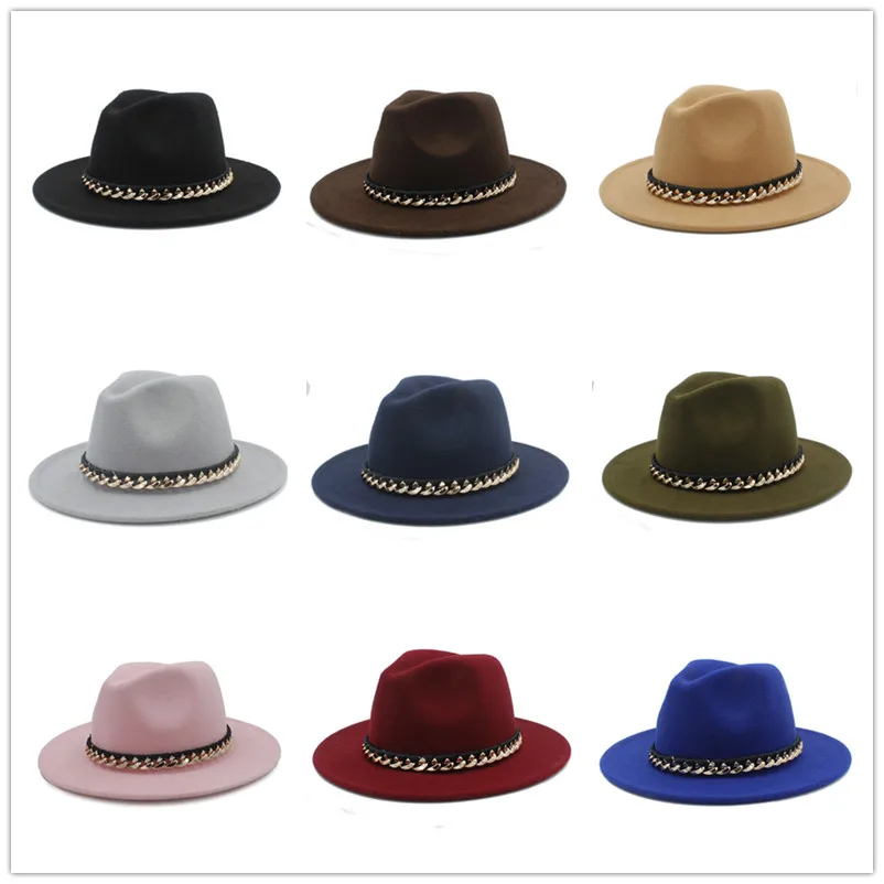 Unisex Women Men Wool Fedora Hat For Winter Autumn Floppy Chapeu Feminino Cloche Wide Brim Jazz Sombrero Caps Size 56-58CM | Аксессуары
