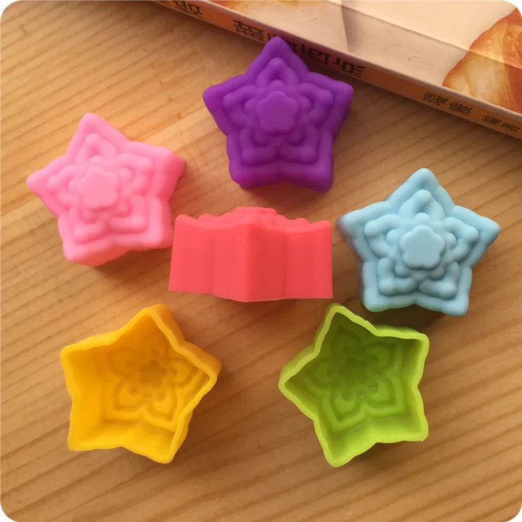 5 шт./лот силиконовая форма для торта 3 см в виде цветка тюльпана шоколада капкейка