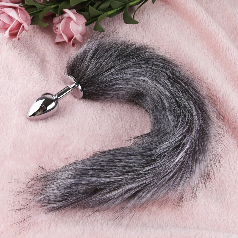 Анальные игрушки с лисьим хвостом Анальная пробка искусственная игрушка