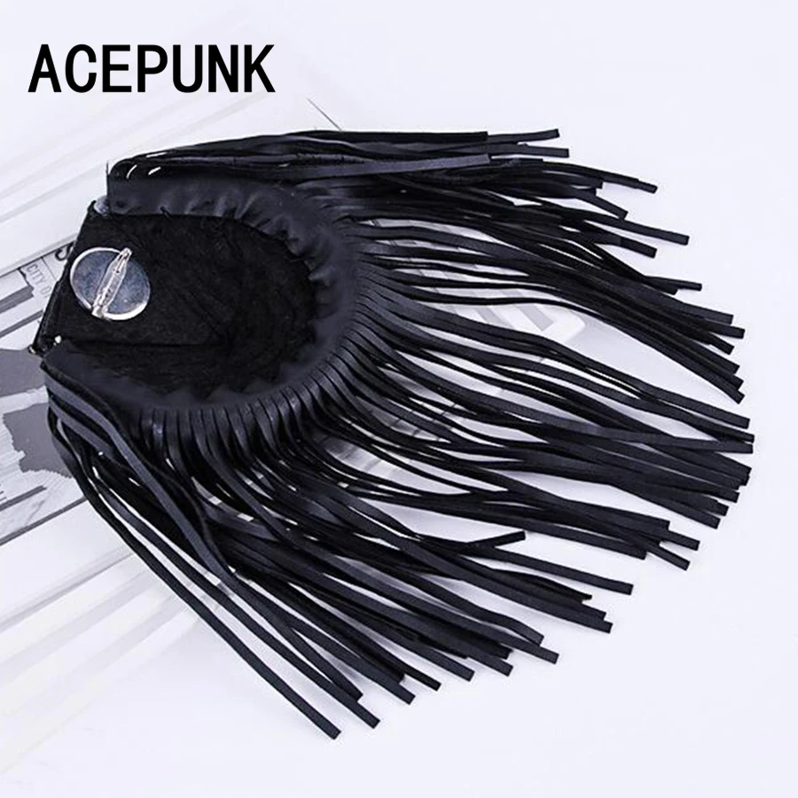 Индивидуальная черная брошь с кисточкой для женщин и мужчин аксессуары Epaulette