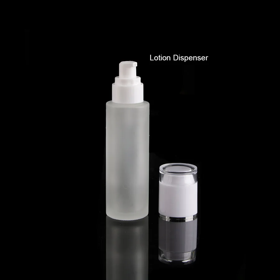 Lotion Dispenser 50 шт. 30 мл матовая прозрачная стеклянная косметическая бутылка с дозатором для лосьона и пресса мелкий распылитель, Merx beauty - Цвет: Lotion Dispenser