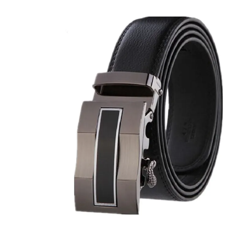 Мужские модные ремни из 100% натуральной кожи высококачественные металлические с