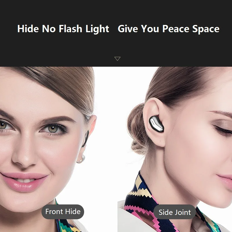 Наушники K8 одиночные беспроводные наушники Моно Стерео с микрофоном невидимая