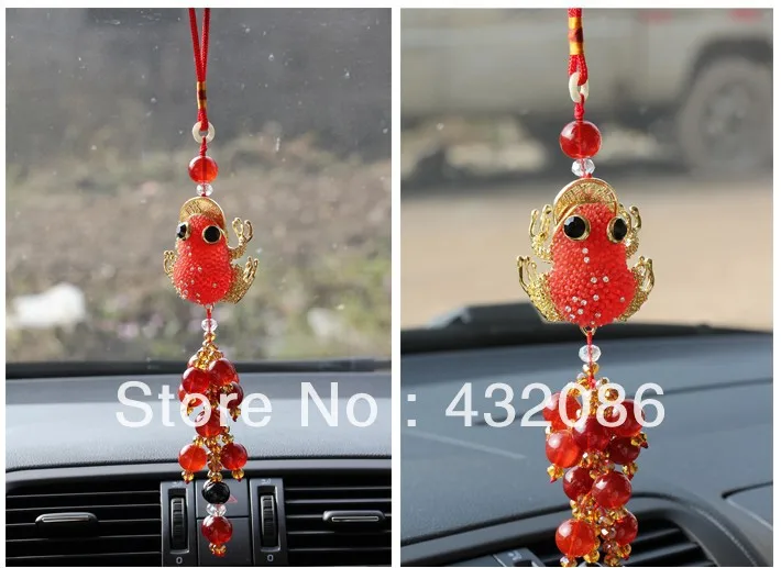 Free Shipping 2013new handmade toad widgets Chinese knot car widget family decoration means safety |