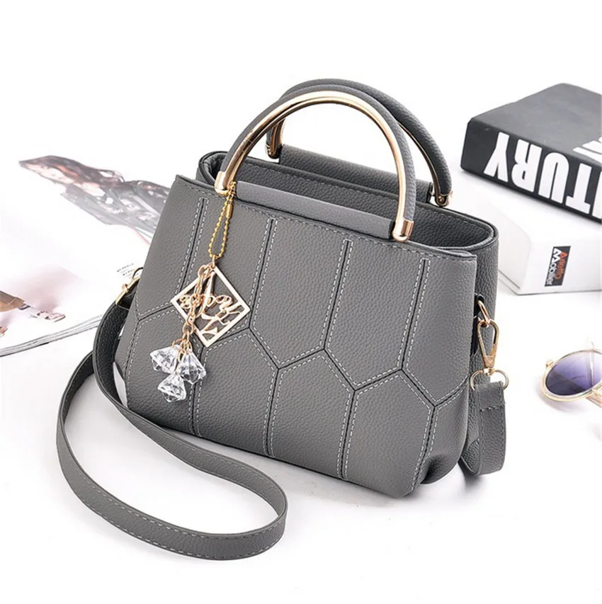 Темно-серый Для женщин сумки из натуральной кожи Sac основная Femme scarteras Mujer De Hombro De Marca Famosa - Цвет: Темно-серый