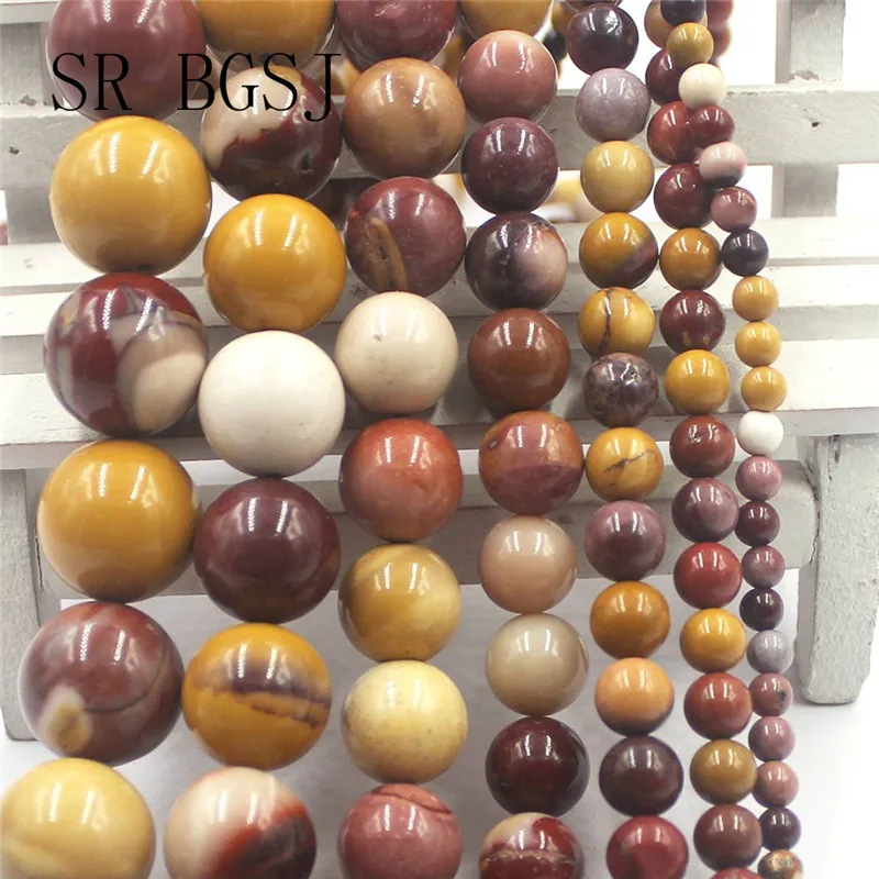 Free Shipping 4mm 16mm Wholesale Mookaite Jaspers Gems Loose Natural Round Stone Beads DIY String 15&quot|Бусины| |