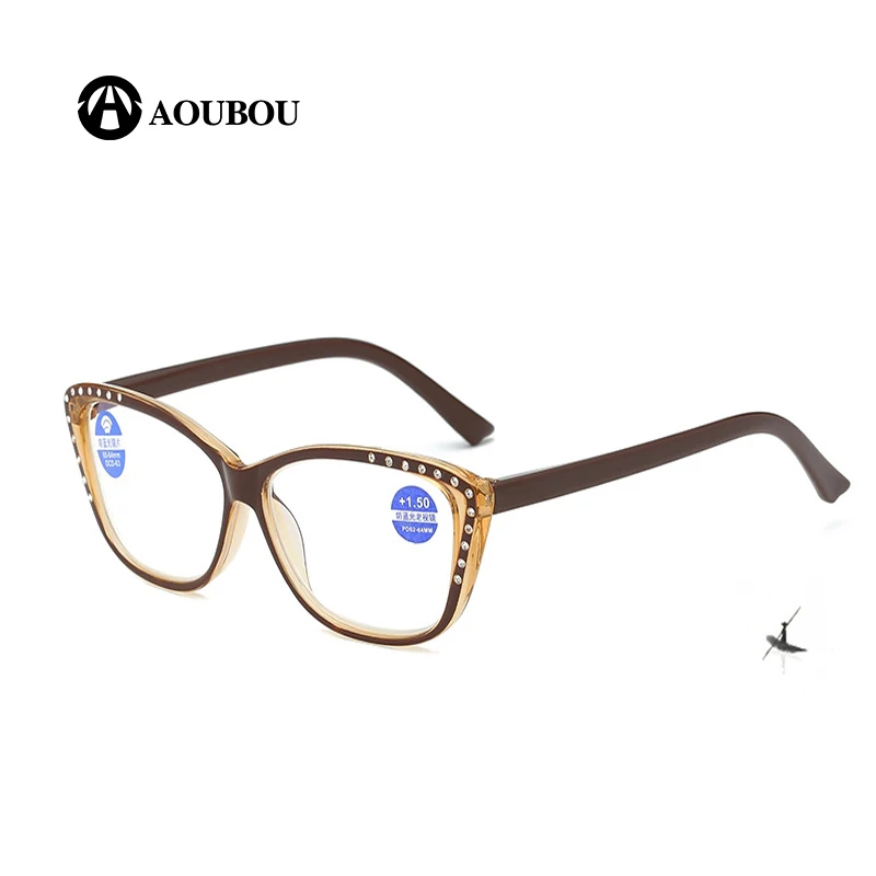 Анти синий свет радиационной защиты покрытие с алмазным Весна очки для чтения