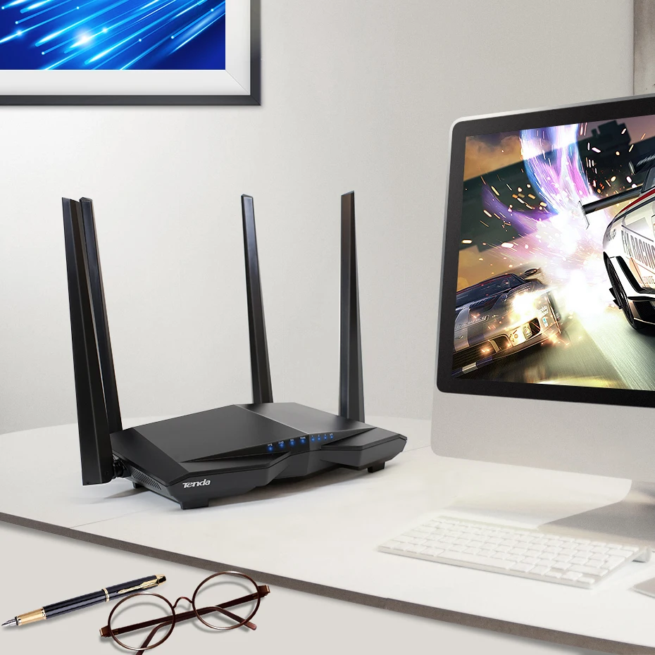 Tenda ac6 Беспроводной Wi-Fi маршрутизатор 1200 м 11ac Dual Band ретранслятор 2.4 г/5 г приложение
