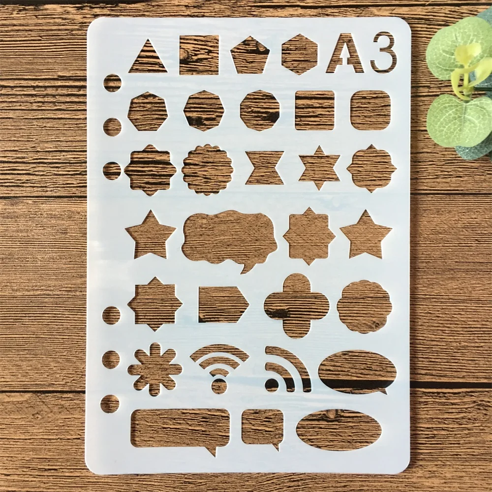 Новый 21 см блокнот значок A3 DIY трафареты раскраска для скрапбукинга тиснение