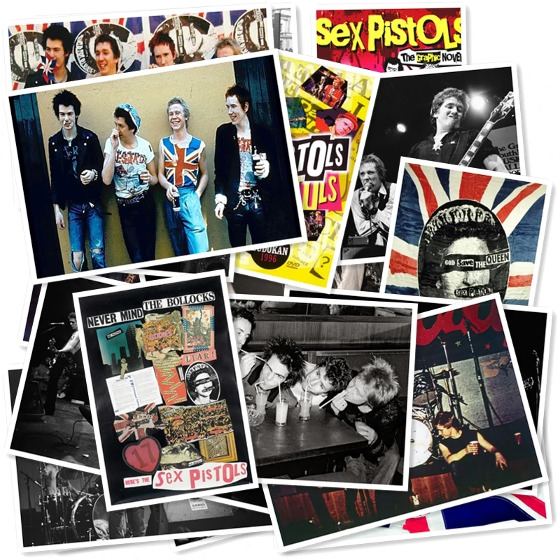 D1-17# Sex Pistols Классическая серия наклеек 20/шт ПВХ Коллекция ноутбуков подарок домашний декор холодильник Стайлинг смешанные наклейки s