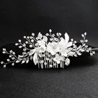 Керамический цветок расческа для волос для невесты Корейский оригинальный дизайн ручной работы свадебные головные аксессуары украшения для волос