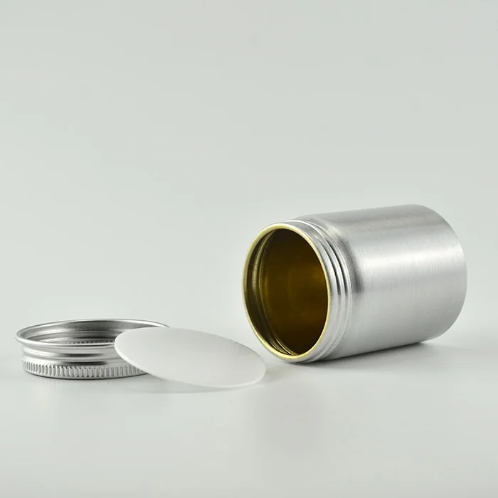 Заправляемый алюминиевый баночек для крема маски и мази 50 мл 100 150 упаковка