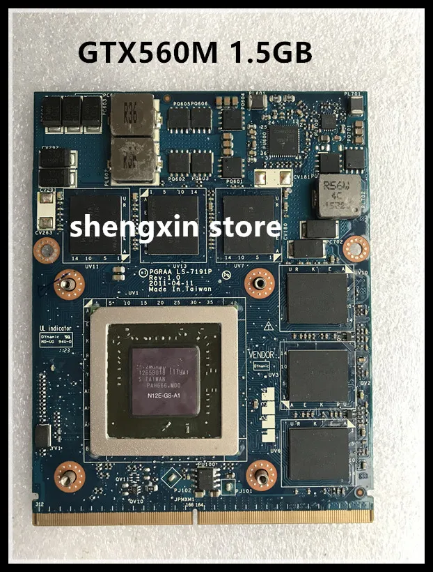 Оригинал GTX560M GTX 560M 1 5 GB для ноутбука X770 X775 видеокарта K000127390 LS 7191P тест