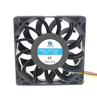 naniluo ffb1212sh 12025 12cm 120mm dc 12v 1 24a 4 pin server inverter case axial cooler industrial fans 120x120x25mm fan