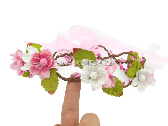 Тиара с искусственным цветком ручной работы лента для волос повязка на голову