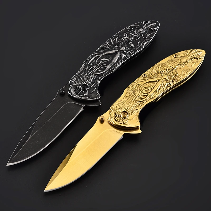 Охотничий складной нож cs go карманный резной с ручкой для выживания ganzo