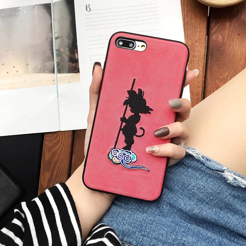 Вышивка комиксов Dragon Ball для iPhone XR Max мобильный телефон оболочка 7 8 Plus