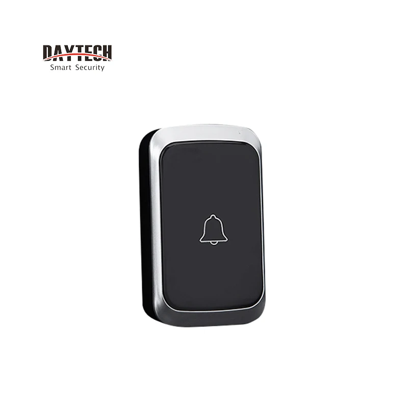 DB06BL-BT Беспроводной дверной звонок DAYTECH с кольцом, дверной звонок для дома, оповещение, водонепроницаемый пульт дистанционного управления, кнопочный приемник, ЕС/США/Великобритания - Цвет: DB06BL-BT