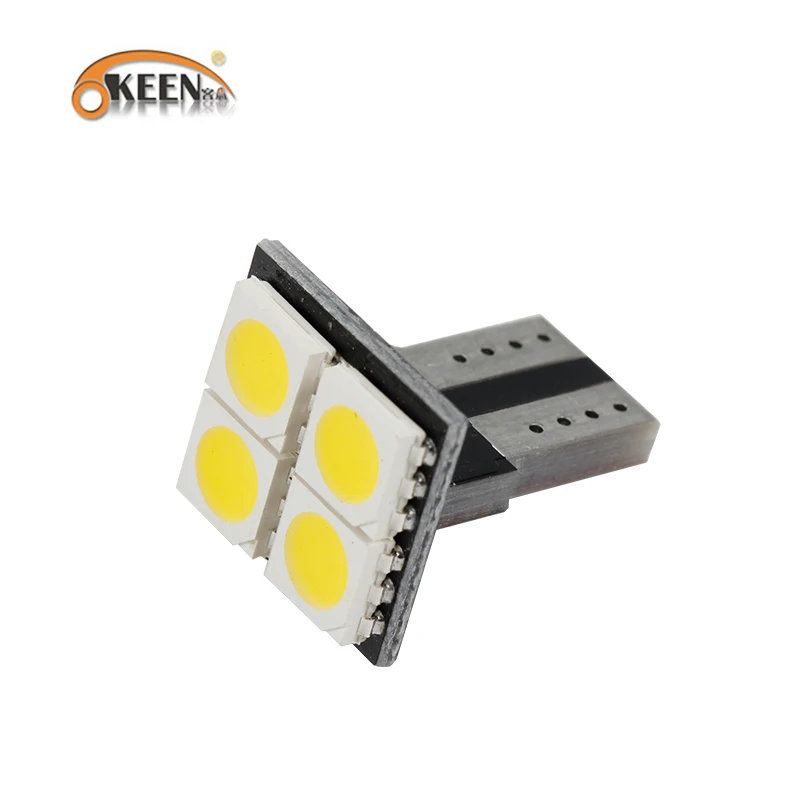 OKEEN новинка 2019 автомобильные лампы без ошибок T10 LED 194 168 W5W Canbus 4 SMD 5050 светодиодные