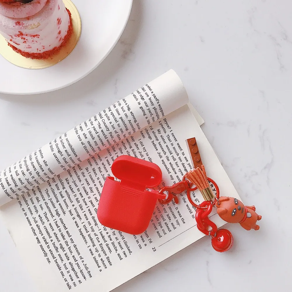 Беспроводные наушники Etui для Airpods чехол силиконовый мягкий мультяшный чехол для Airpod чехол Роскошный чехол для Air Pods чехол