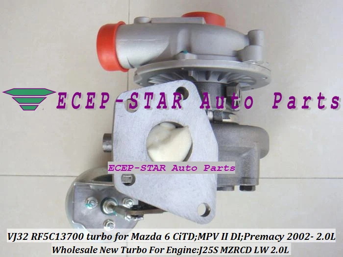 Турбокомпрессор RHF4V VJ32 RF5C13700 турбокомпрессор подходит для Mazda 6 CiTD Premacy MPV II DI