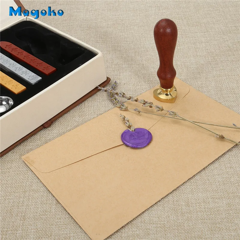 Mogoko 1 шт. винтажный Ретро Сердце чистый воск печать отлично подходит для