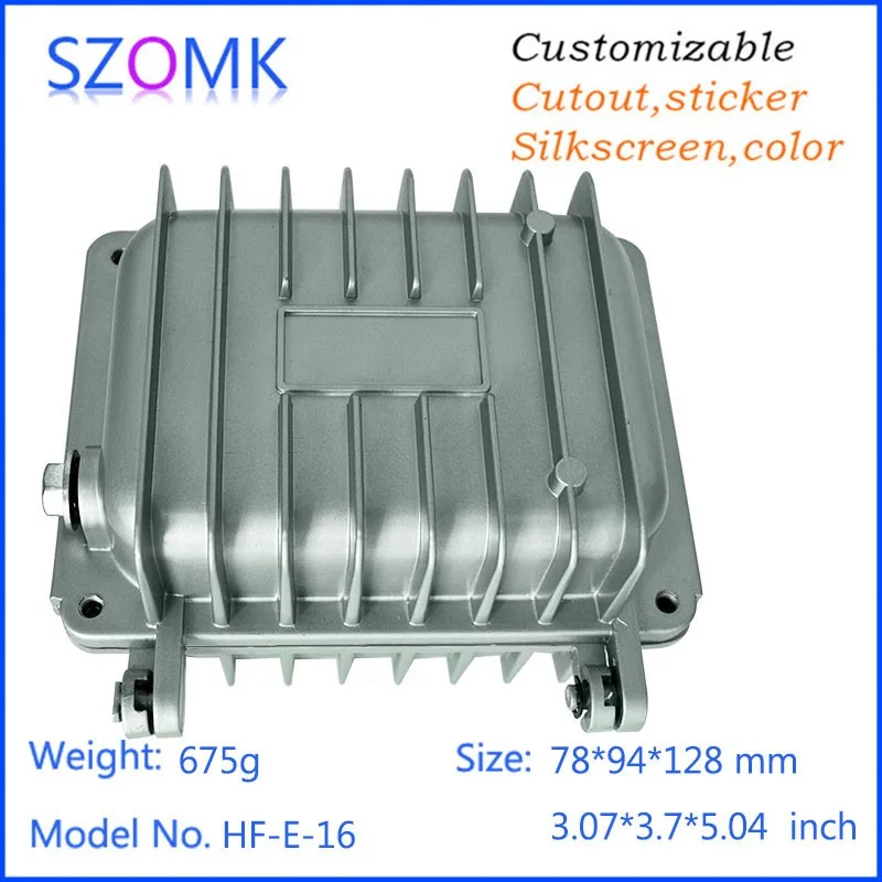 Алюминиевый корпус для электроники водонепроницаемый проекта 78*94*128 мм Новое