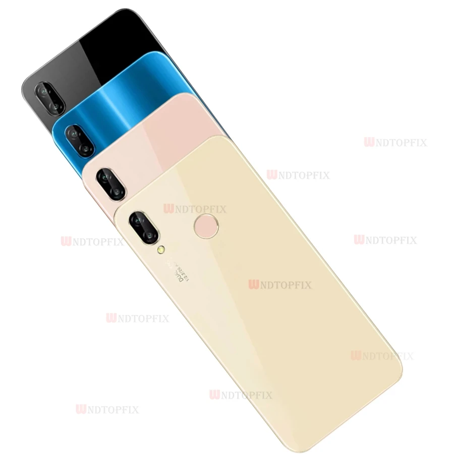 Задняя крышка батарейного отсека для Huawei P20 Lite стеклянная с объективом камеры |