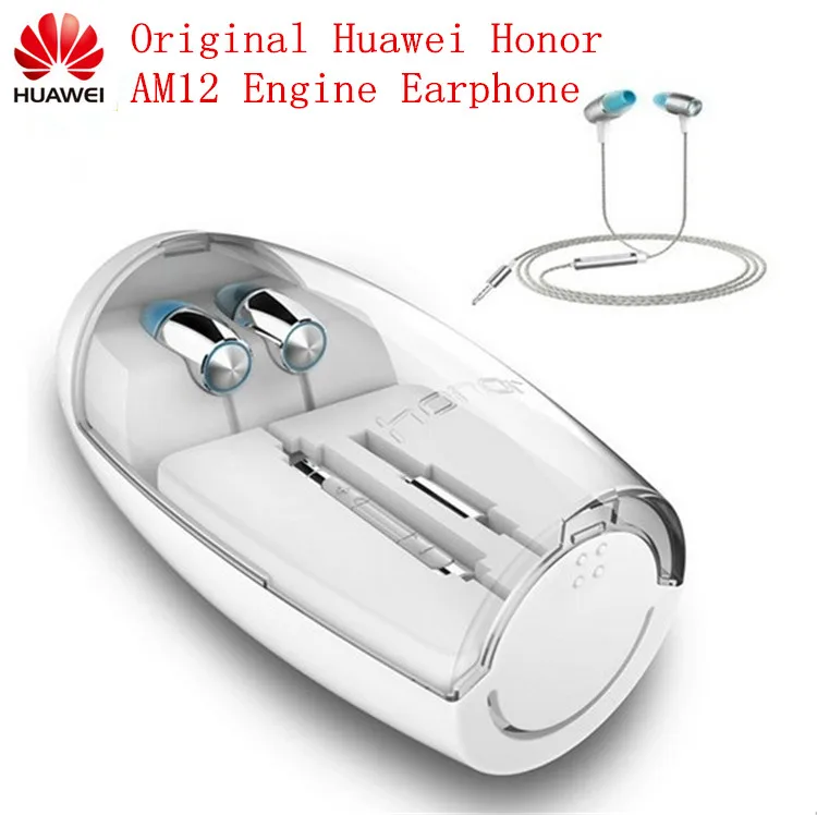 Оригинальные наушники Huawei Honor AM12 с двигателем и микрофоном вкладыши для