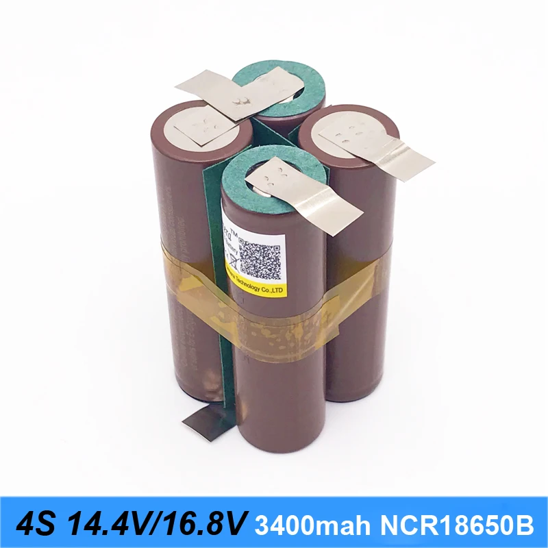 Аккумулятор 18650 hg2 3000mAh 20 ампер для отвертки 14,4 v 16,8 v батареи сварные полоски для пайки 4S 4S2P 16,8 v батарейный блок(на заказ