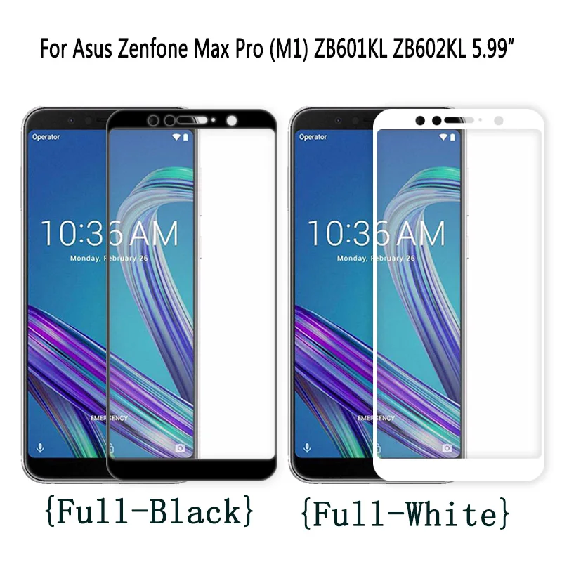 Закаленное стекло для Asus Zenfone Max M1 M2 Pro ZB633KL ZB631KL ZB555KL ZB570TL ZB601KL ZB602K полноэкранная